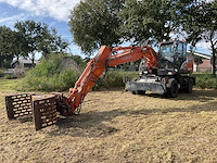 2017 hitachi zaxis 140 w-6 wheeled excavator