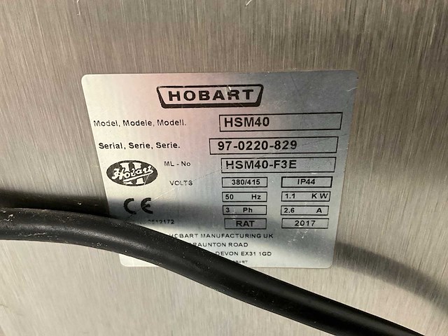 2017 hobart hsm40 planeetmenger - afbeelding 8 van  8