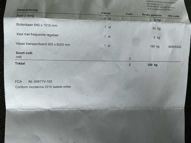 2017 hortimat transoprtband transportband - afbeelding 4 van  16