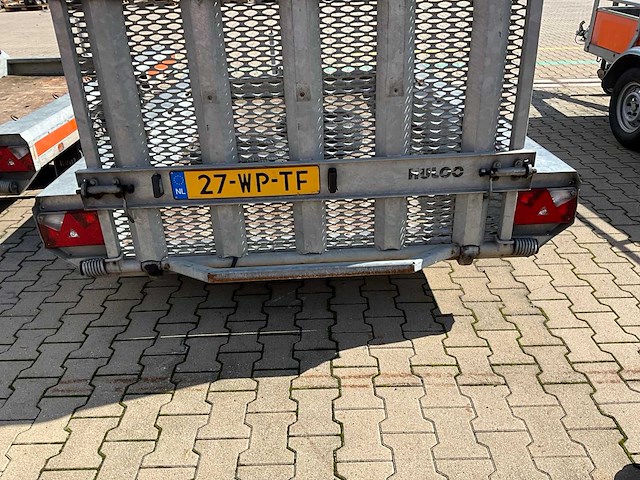 2017 hulco terrax-2 3001-lk machine transporter aanhangwagen - afbeelding 15 van  18