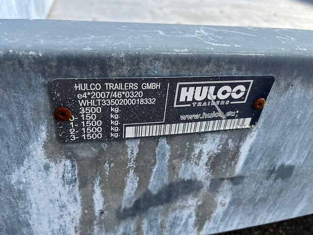 2017 hulco terrax-3 aanhangwagen - afbeelding 9 van  17