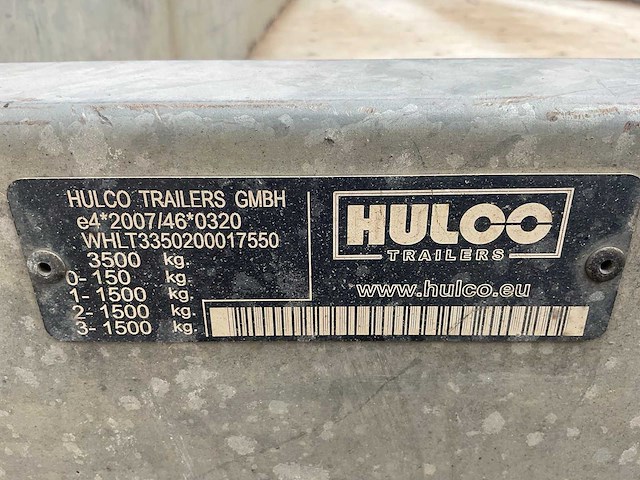 2017 hulco terrax-3 multi transporter aanhangwagen - afbeelding 10 van  18