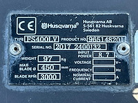 2017 husqvarna fs400lv asfaltzaagmachine / betonzaagmachine - afbeelding 4 van  11