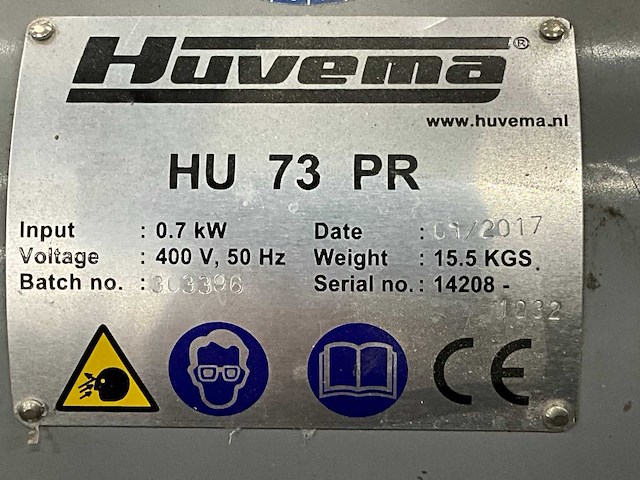 2017 huvema hu 73 pr dubbele borstelmachine - afbeelding 7 van  7