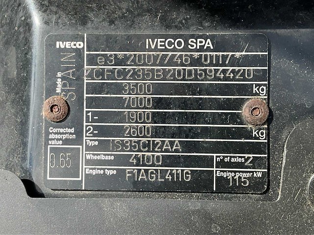 2017 iveco daily 35c16v 2.3 410 h2 bedrijfswagen - afbeelding 14 van  22