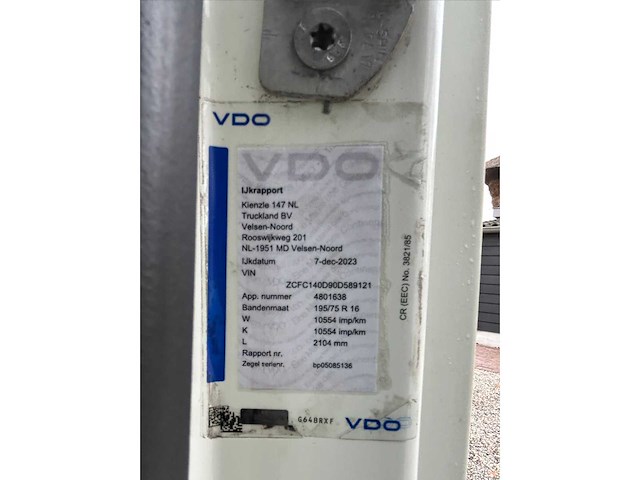 2017 iveco daily 40c180 be trekker - afbeelding 6 van  15