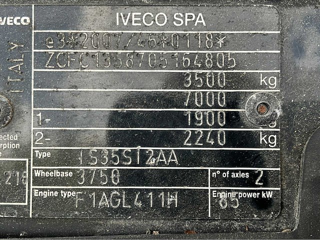 2017 iveco / multitel daily / mt204ex 35s12 2.3 375 telescoop autohoogwerker - afbeelding 37 van  42