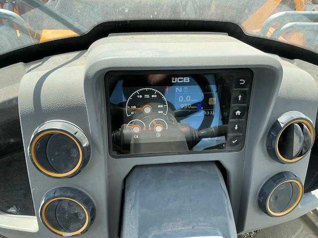 2017 jcb 437 wht t4f wastemaster wiellader met eurosteel hoogkiepbak - afbeelding 6 van  11