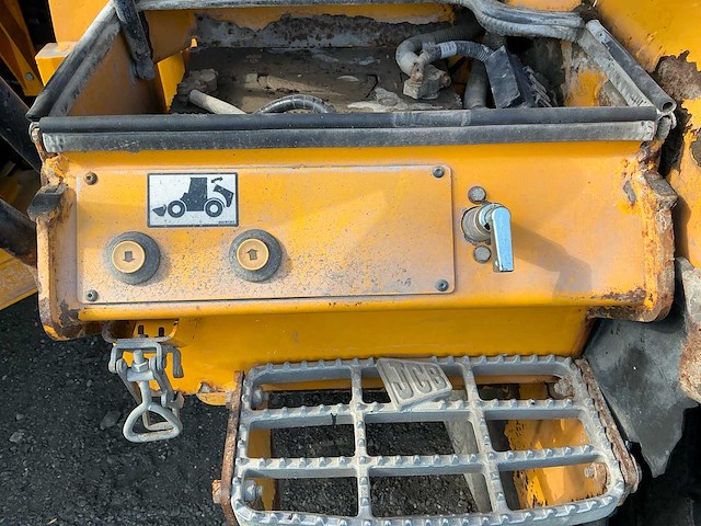 2017 jcb 437 wht t4f wastemaster wiellader met eurosteel hoogkiepbak - afbeelding 9 van  11