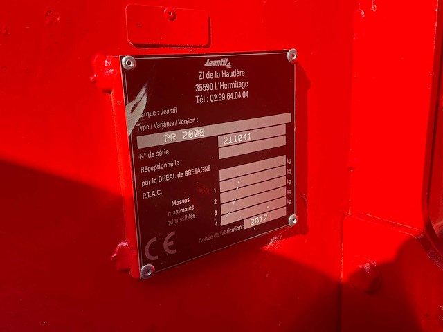 2017 jeantil pr 2000 stroblazer - afbeelding 5 van  5