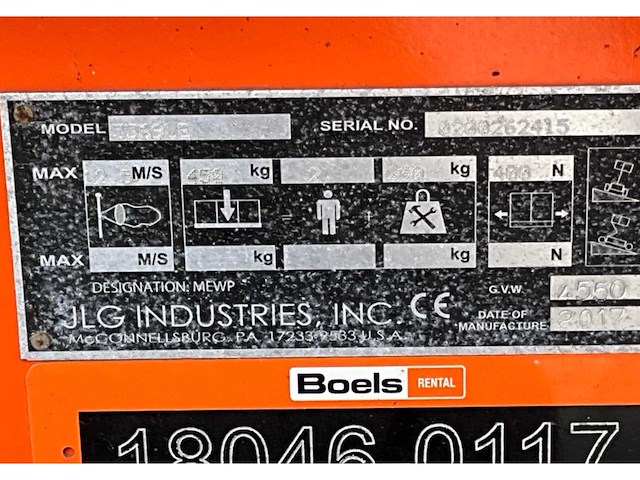 2017 jlg 3369le hoogwerker - afbeelding 24 van  30