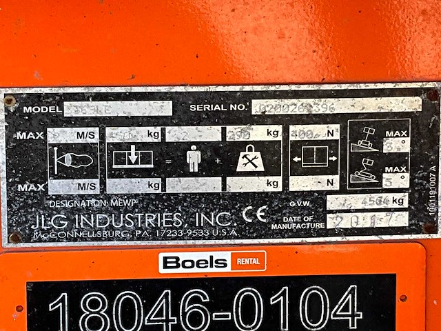 2017 jlg 3369le hoogwerker - afbeelding 22 van  29