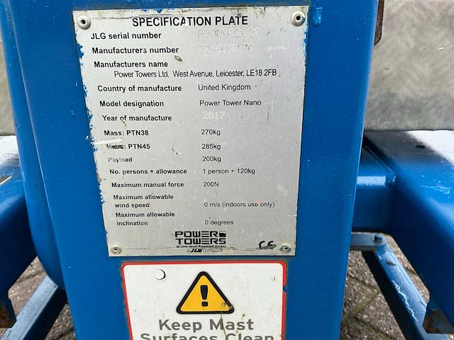 2017 jlg nano hoogwerker - afbeelding 9 van  9