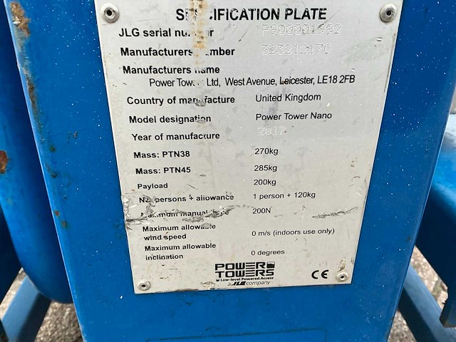2017 jlg nano hoogwerker - afbeelding 3 van  11