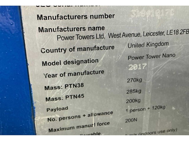 2017 jlg nano hoogwerker - afbeelding 3 van  11