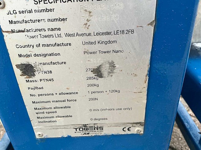 2017 jlg nano hoogwerker - afbeelding 9 van  10