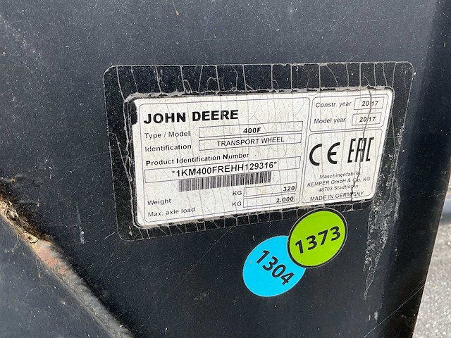 2017 john deere 475 plus maisbek - afbeelding 16 van  23