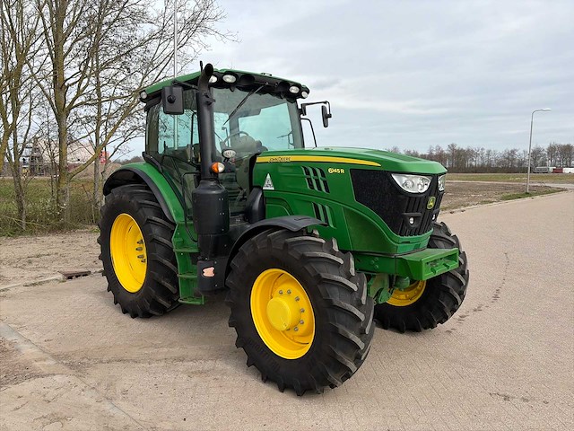 2017 john deere 6145r vierwielaangedreven landbouwtractor - afbeelding 3 van  23