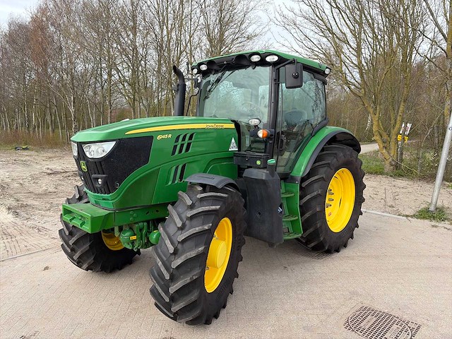 2017 john deere 6145r vierwielaangedreven landbouwtractor - afbeelding 1 van  23