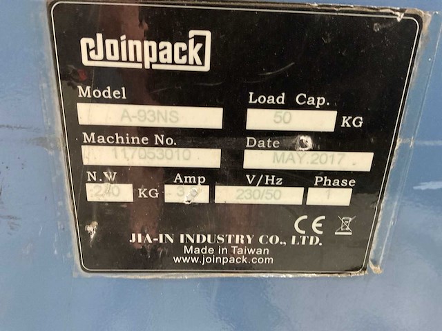2017 joinpack a-93n automatische omsnoeringsmachine - afbeelding 6 van  6