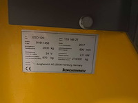 2017 jungheinrich esd 120 meeneemheftruck - afbeelding 2 van  8