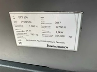 2017 jungheinrich ezs 350 industriële trekker - afbeelding 3 van  11