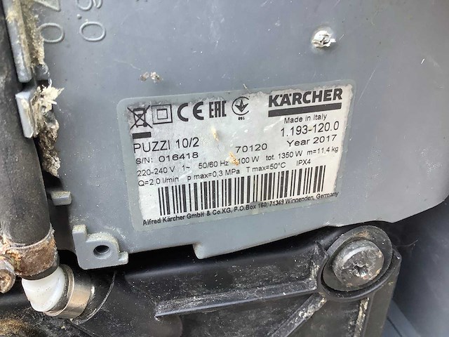 2017 karcher puzzi 10/2 schoonmaakapparaat - afbeelding 4 van  4