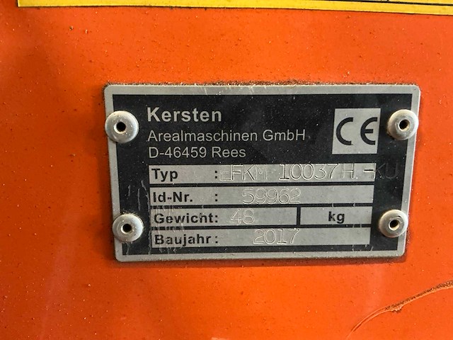 2017 kersten k2000 g borstelmachine - afbeelding 8 van  9