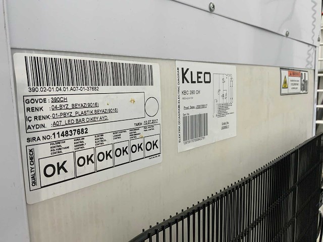 2017 kleo kbc39-ch koelvitrine - afbeelding 5 van  6