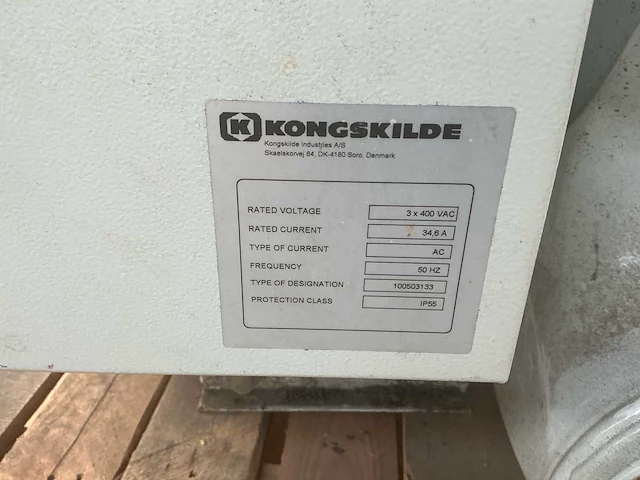 2017 kongskilde industriële centrifugaalventilator met 15 kw motor en schakelkast, 400 v - afbeelding 6 van  23