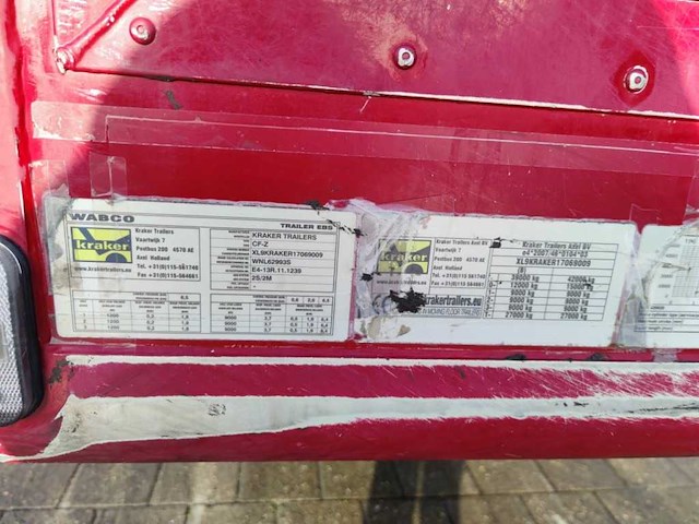 2017 kraker cf-z 200zl 92m3 10mm 3-assen bpw oplegger - afbeelding 16 van  23