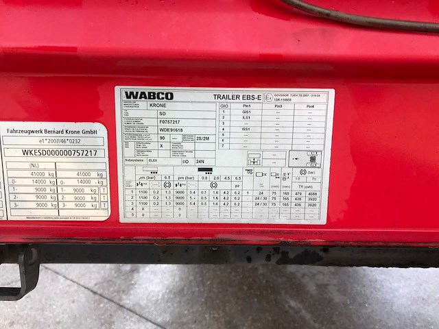 2017 krone sd oplegger - afbeelding 15 van  33