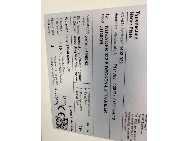 2017 küba koelcel- en vriescel - afbeelding 11 van  15