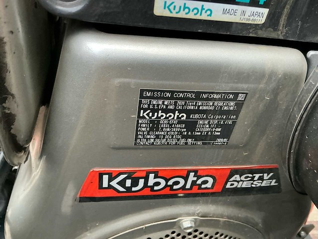 2017 kubota kc70 dumper - afbeelding 3 van  11