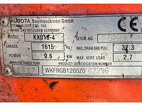 2017 kubota kx016-4g minigraafmachine - afbeelding 33 van  39