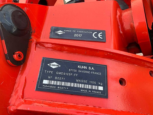 2017 kuhn gmd 3125f-ff schijvenmaaier - afbeelding 4 van  12