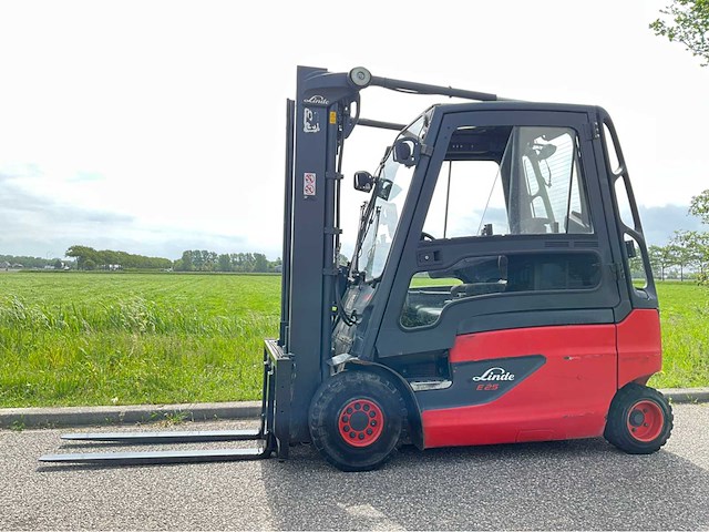 2017 linde e25-01 2500kg lepelversteller vorkheftruck accu 2021 - afbeelding 1 van  22