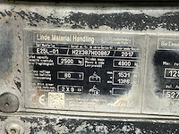 2017 linde e25l-01 vorkheftruck - afbeelding 9 van  12