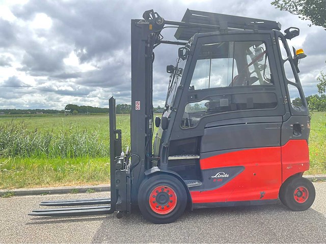 2017 linde e45hl-01/600 4500kg lepelversteller vorkheftruck - afbeelding 1 van  21