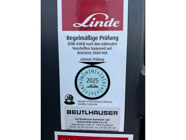 2017 linde e50hl 5000kg vorkheftruck bomvol met opties - afbeelding 7 van  25