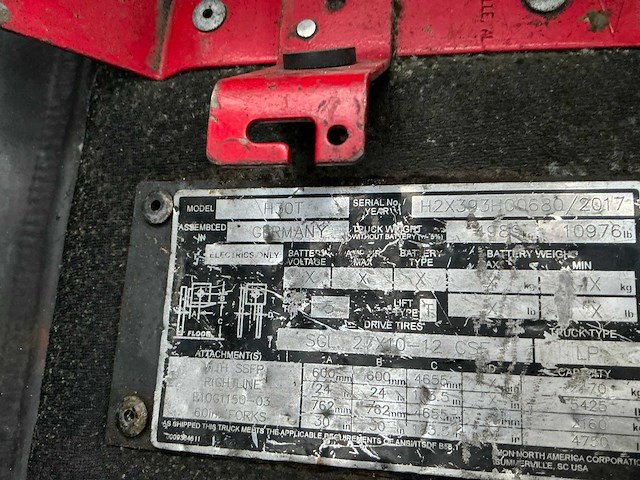 2017 linde h30t vorkheftruck - afbeelding 25 van  31