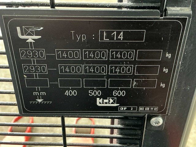 2017 linde l14 stapelaar - afbeelding 4 van  5