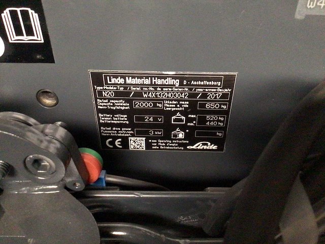 2017 linde n20 elektrische palletwagen - afbeelding 4 van  13