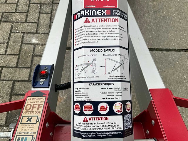 2017 makinex pht-140 electrische materiaallift - afbeelding 7 van  8