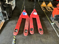 2017 manitou hand hydraulische palletwagen (2x) - afbeelding 2 van  6