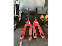 2017 manitou hand hydraulische palletwagen (2x) - afbeelding 3 van  6