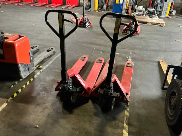 2017 manitou hand hydraulische palletwagen (2x) - afbeelding 4 van  6