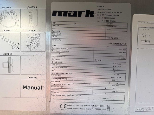 2017 mark gsd 80 industriële verwarmingsinstallatie - afbeelding 4 van  4