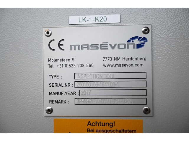 2017 masévon glas cell inspectie-unit - afbeelding 2 van  12