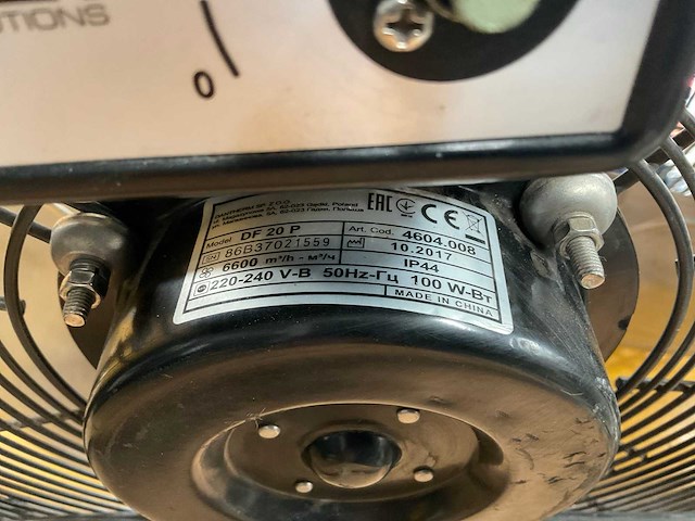 2017 master df 20 p industriële ventilator - afbeelding 2 van  2